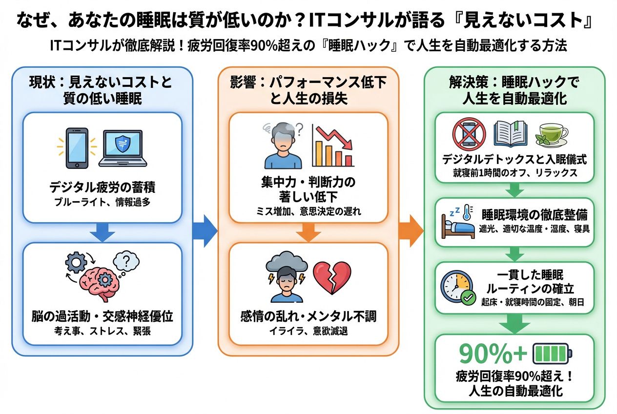 マットレス・睡眠 なぜ、あなたの睡眠は質が低いのか?ITコンサルが語る「見えないコスト」