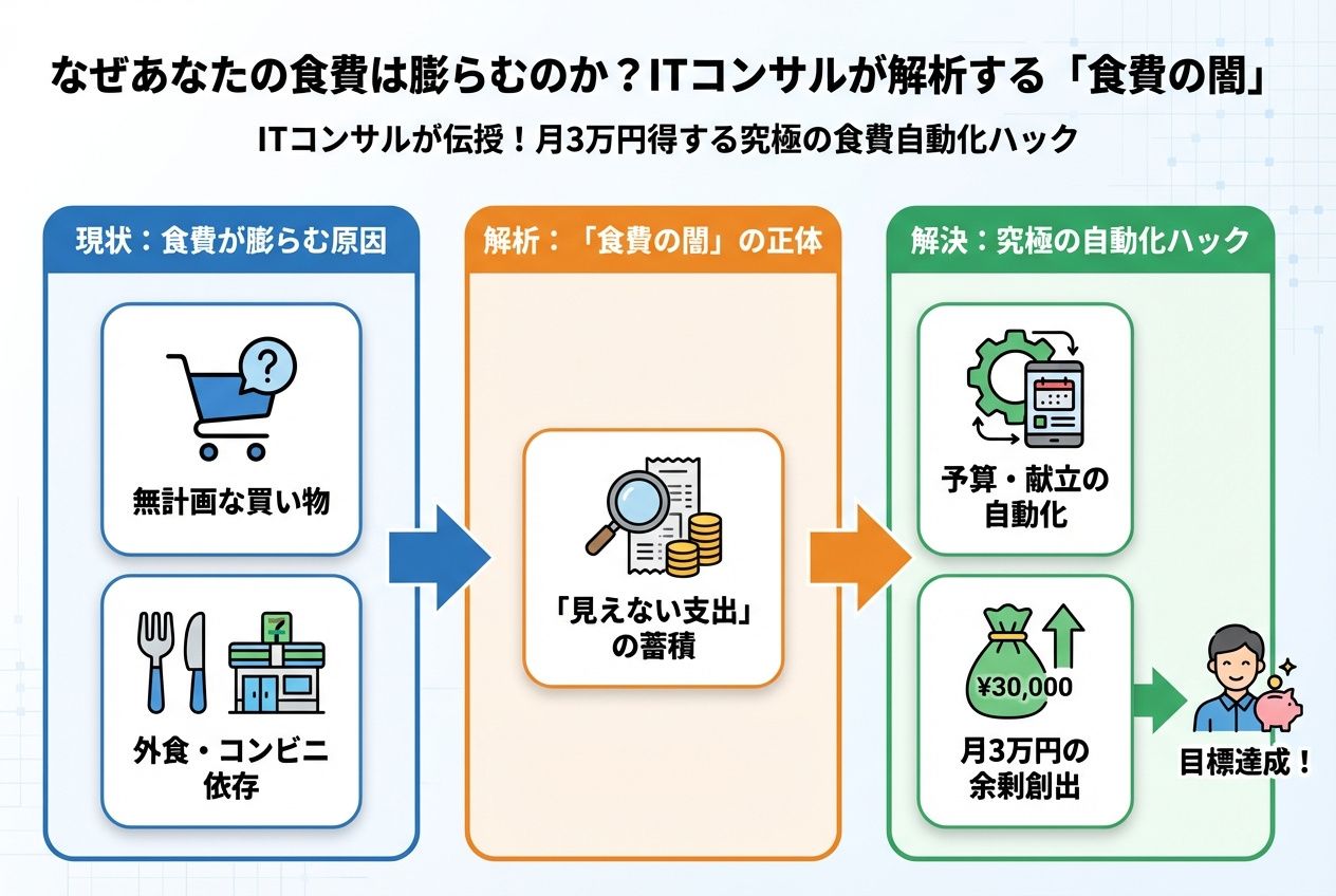 食費節約・自炊 なぜあなたの食費は膨らむのか？ITコンサルが解析する「食費の闇」