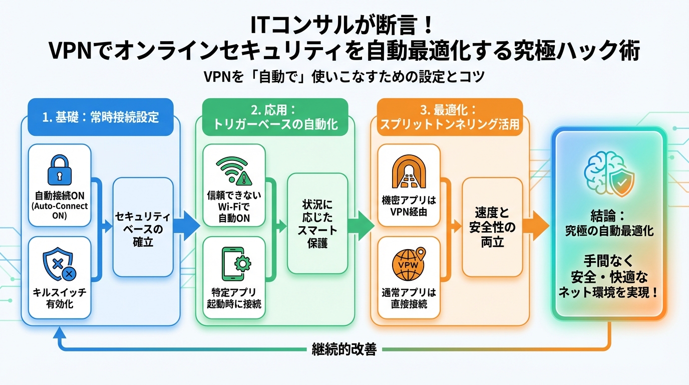 VPN・セキュリティ VPNを「自動で」使いこなすための設定とコツ