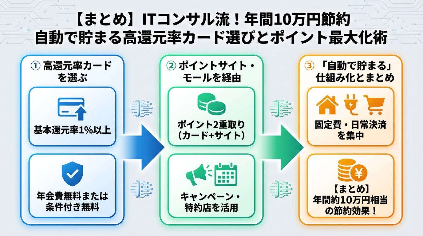クレジットカード・節約 まとめ