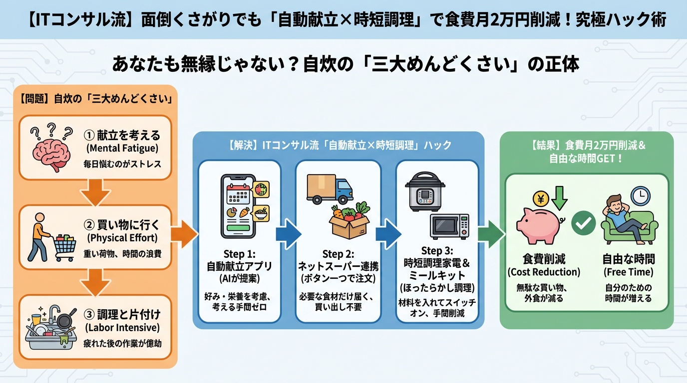 食費節約・自炊 あなたも無縁じゃない？自炊の「三大めんどくさい」の正体