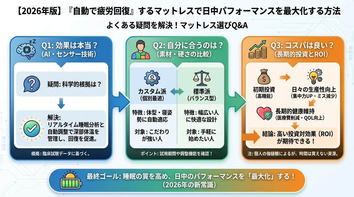 マットレス・睡眠 よくある疑問を解決！マットレス選びQ&A