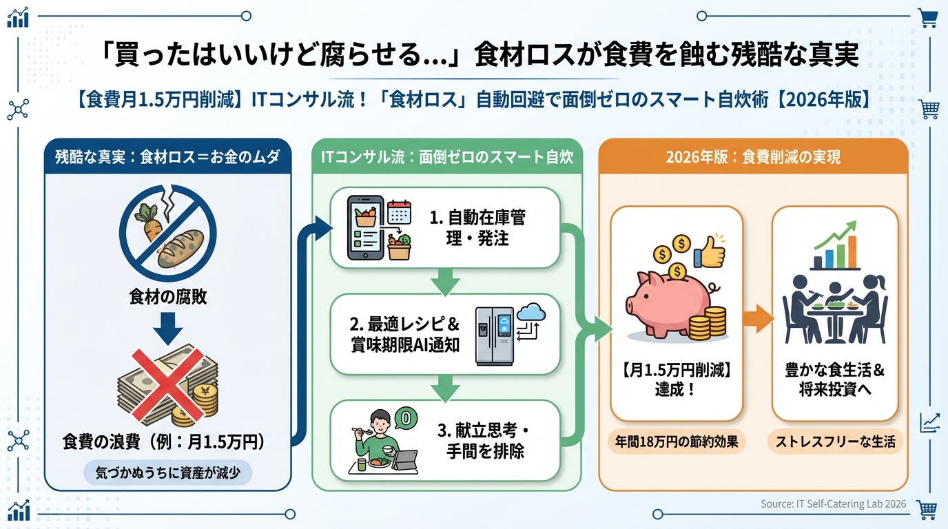 食費節約・自炊 「買ったはいいけど腐らせる…」食材ロスが食費を蝕む残酷な真実