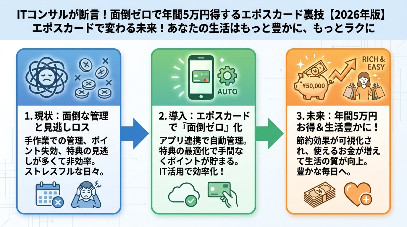 クレジットカード・節約 エポスカードで変わる未来！あなたの生活はもっと豊かに、もっとラクに