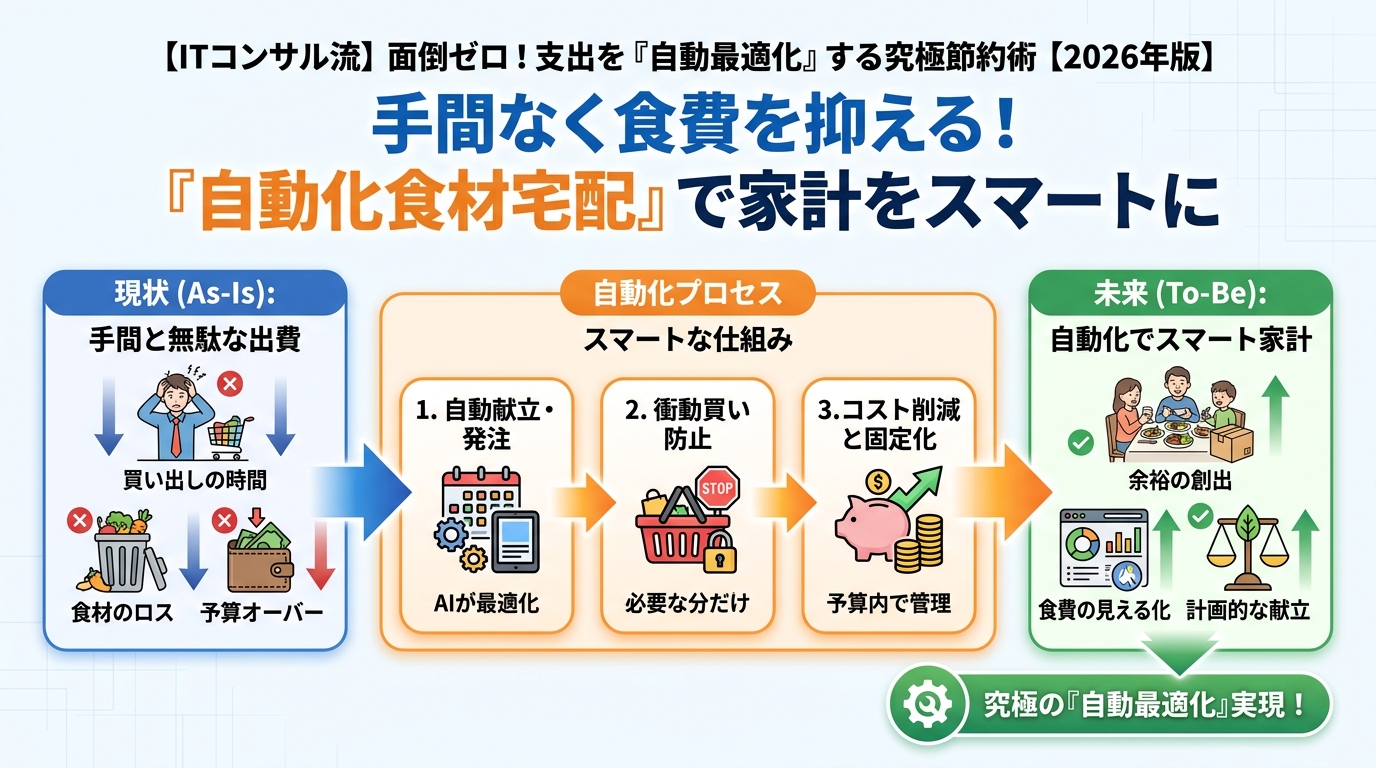 クレジットカード・節約 手間なく食費を抑える！『自動化食材宅配』で家計をスマートに