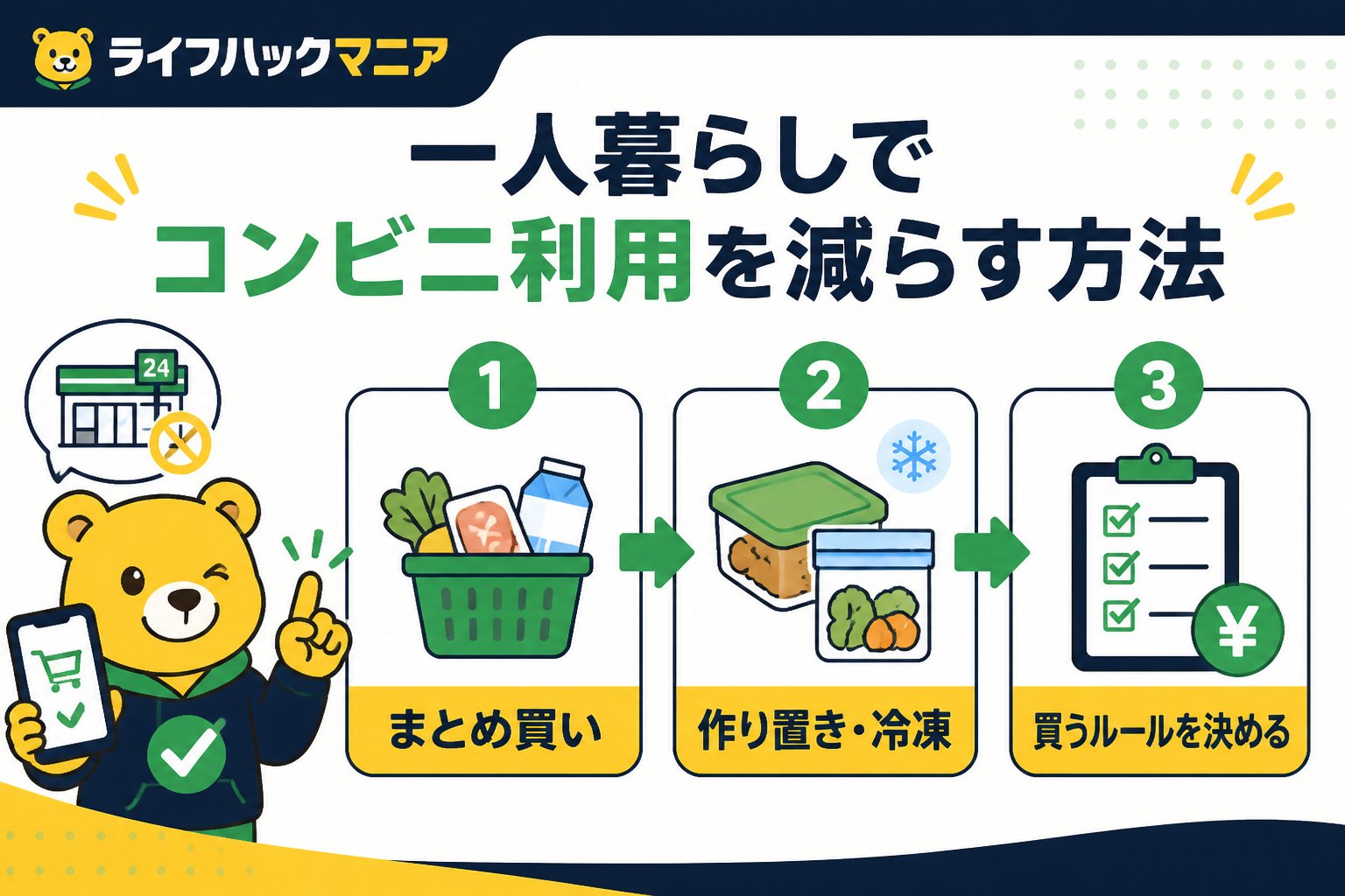 食費節約・自炊 一人暮らしでコンビニ利用を減らす方法