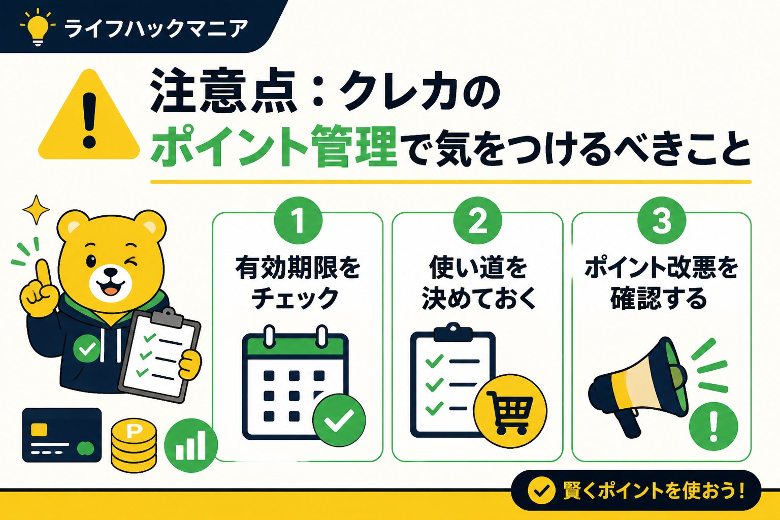 クレジットカード・節約 注意点：クレカのポイント管理で気をつけるべきこと