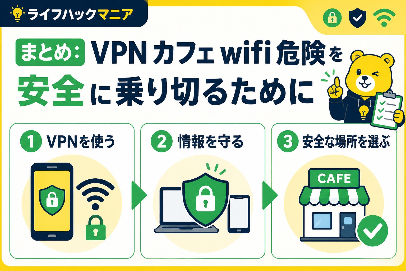 VPN・セキュリティ まとめ：VPN カフェ wifi 危険を安全に乗り切るために