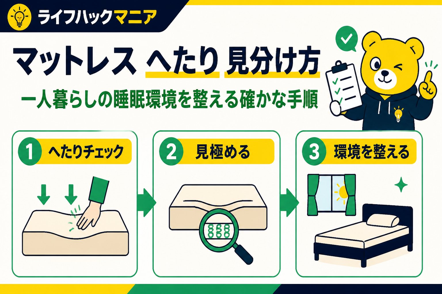 マットレス・睡眠 一人暮らし向けマットレスの選び方と睡眠環境の整え方