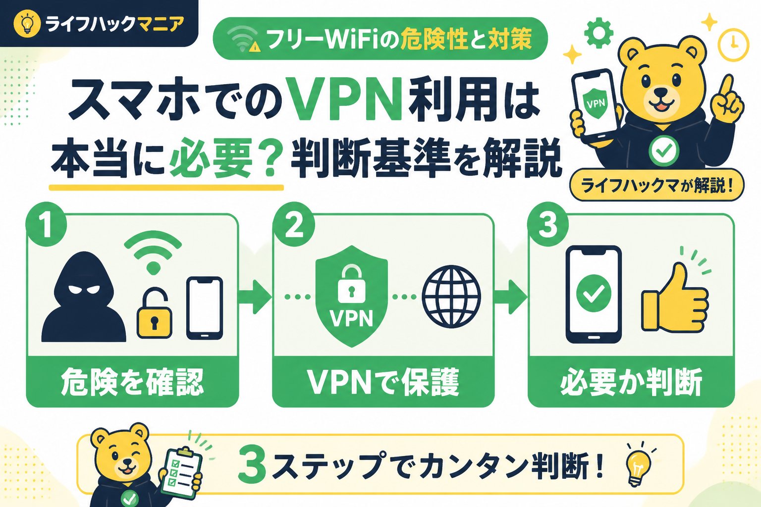 VPN・セキュリティ スマホでのVPN利用は本当に必要？判断基準を解説