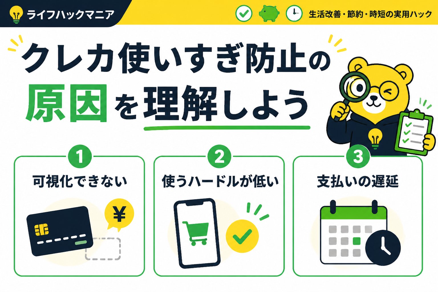 クレジットカード・節約 クレカ使いすぎ防止の原因を理解しよう
