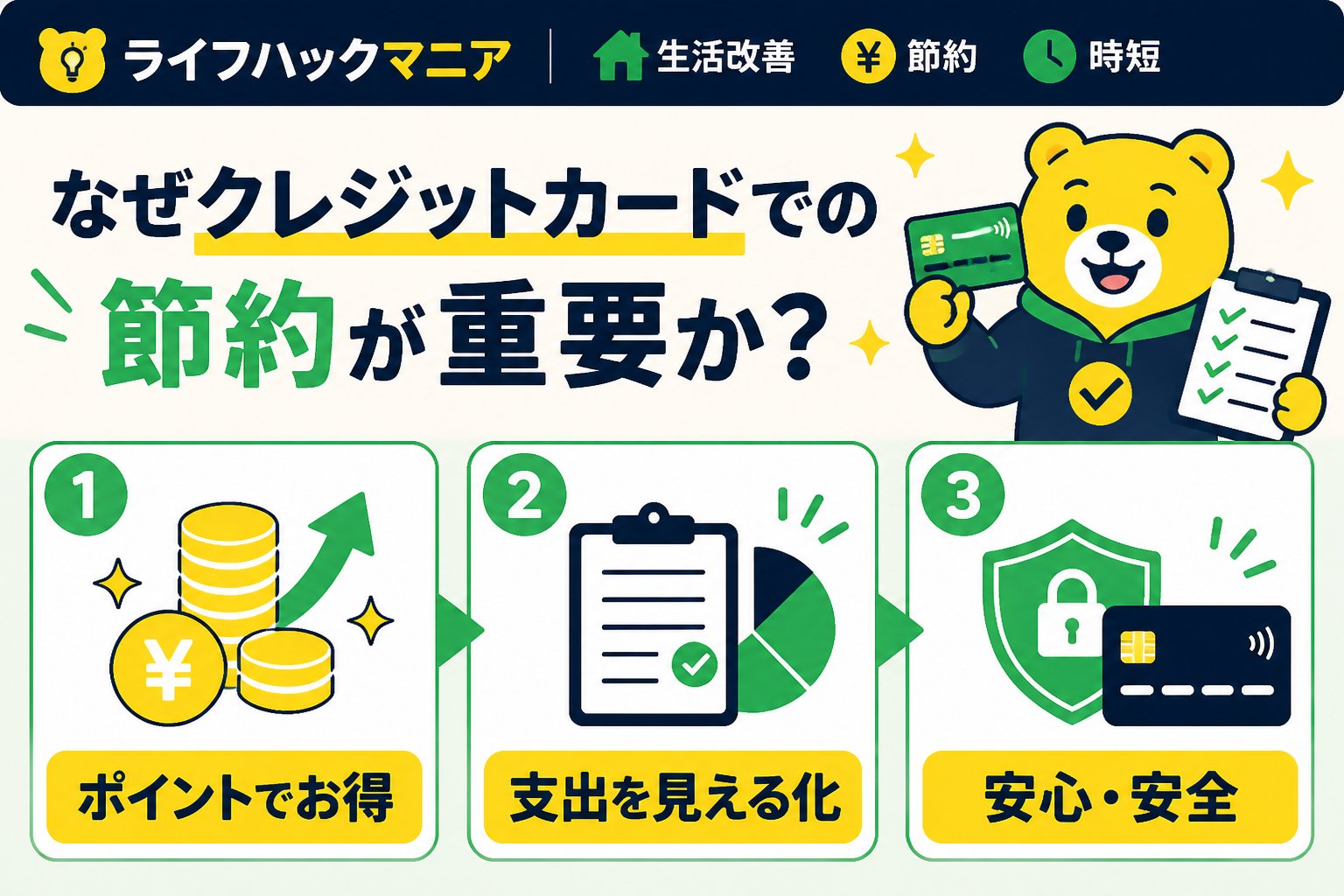 クレジットカード・節約 なぜクレジットカードでの節約が重要か？