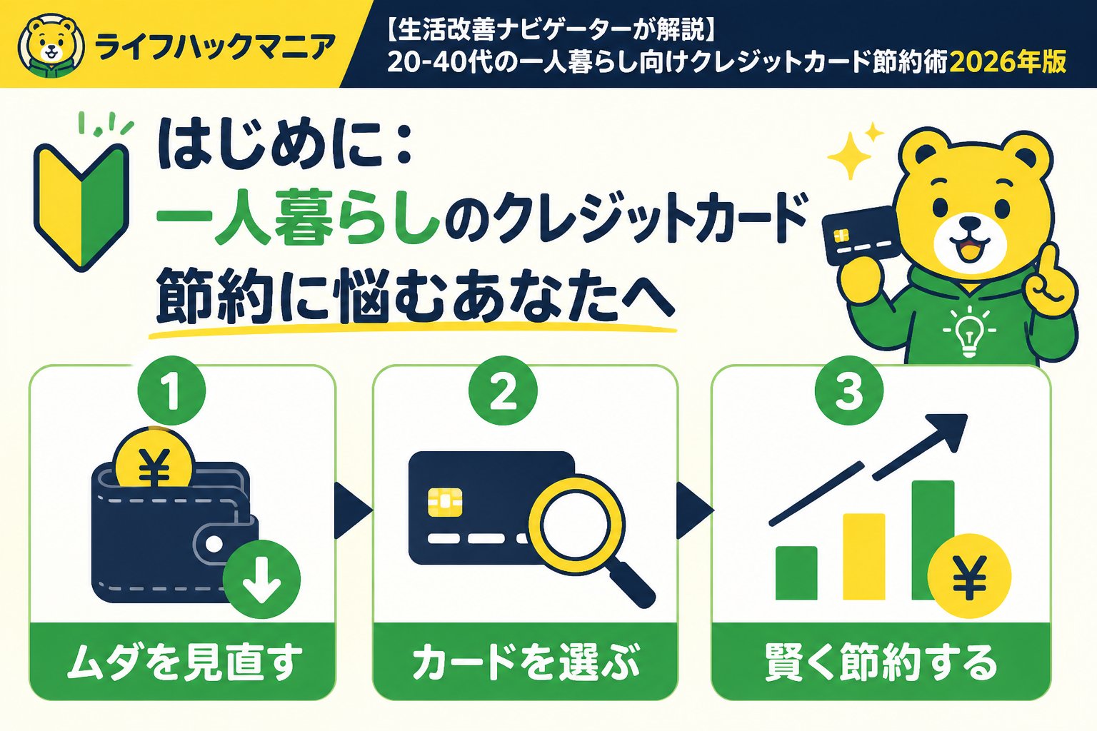 クレジットカード・節約 はじめに：一人暮らしのクレジットカード節約に悩むあなたへ