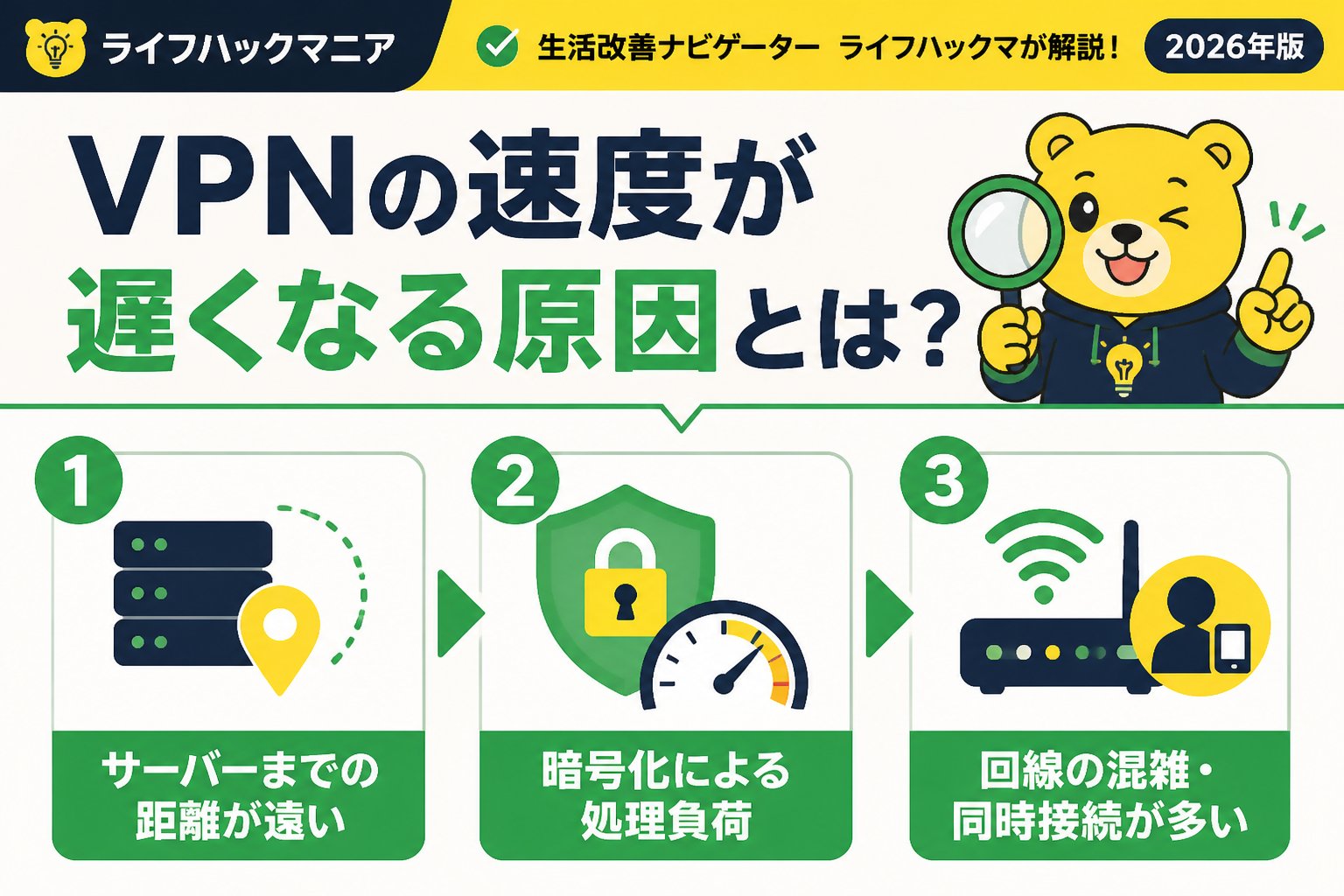 VPN・セキュリティ VPNの速度が遅くなる原因とは?