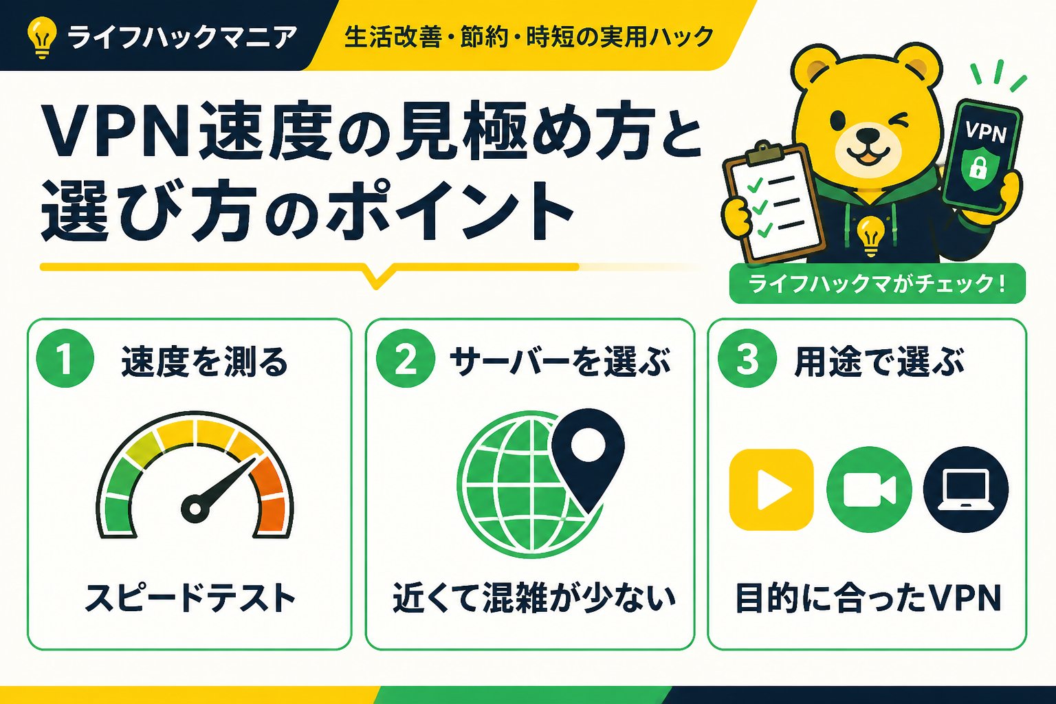 VPN・セキュリティ VPN速度の見極め方と選び方のポイント