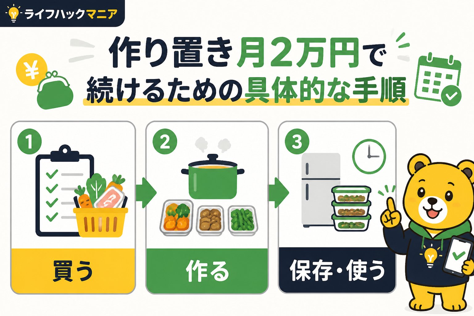 食費節約・自炊 作り置き月2万円で続けるための具体的な手順