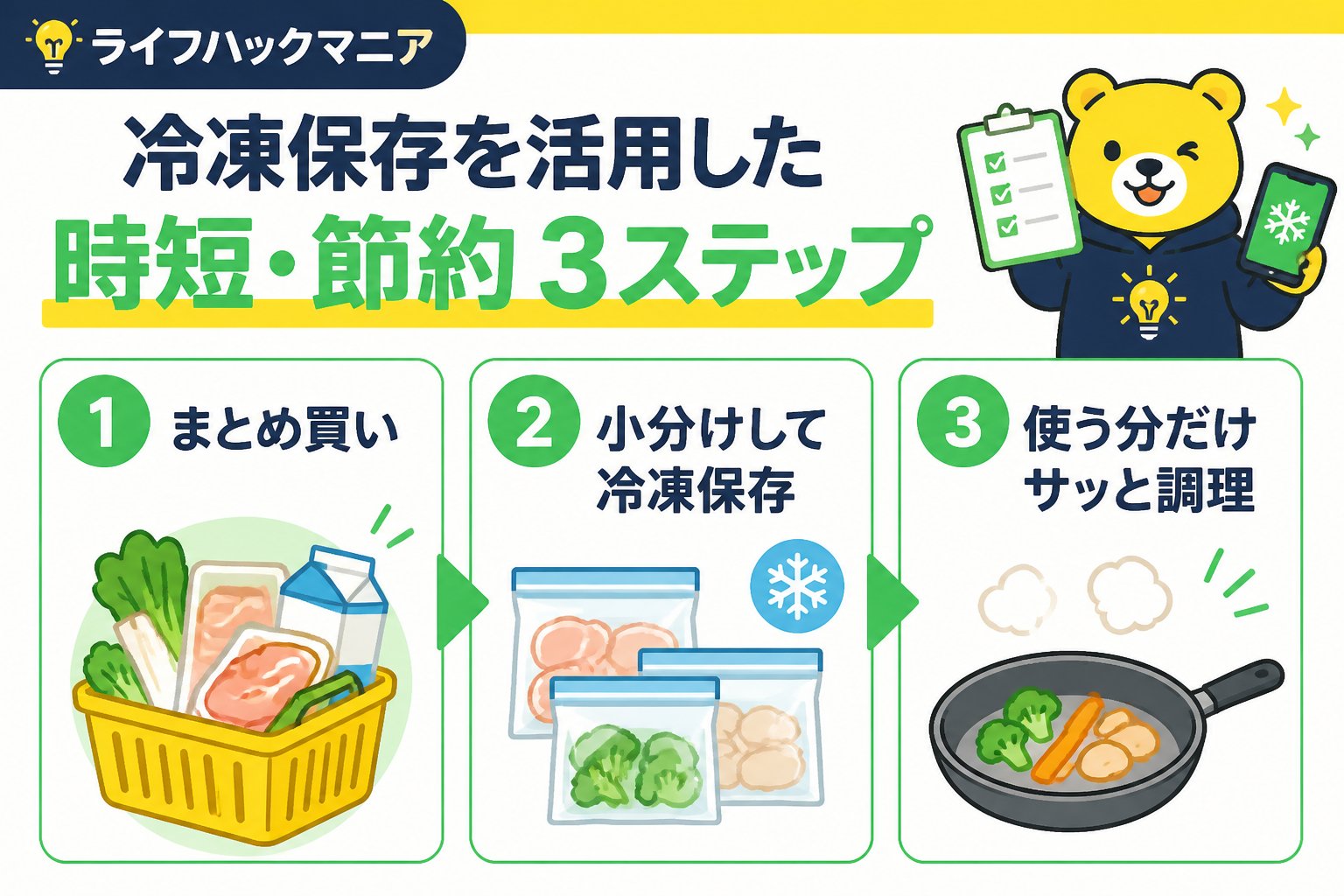 食費節約・自炊 冷凍保存を活用した一人暮らし自炊初心者の時短節約手順