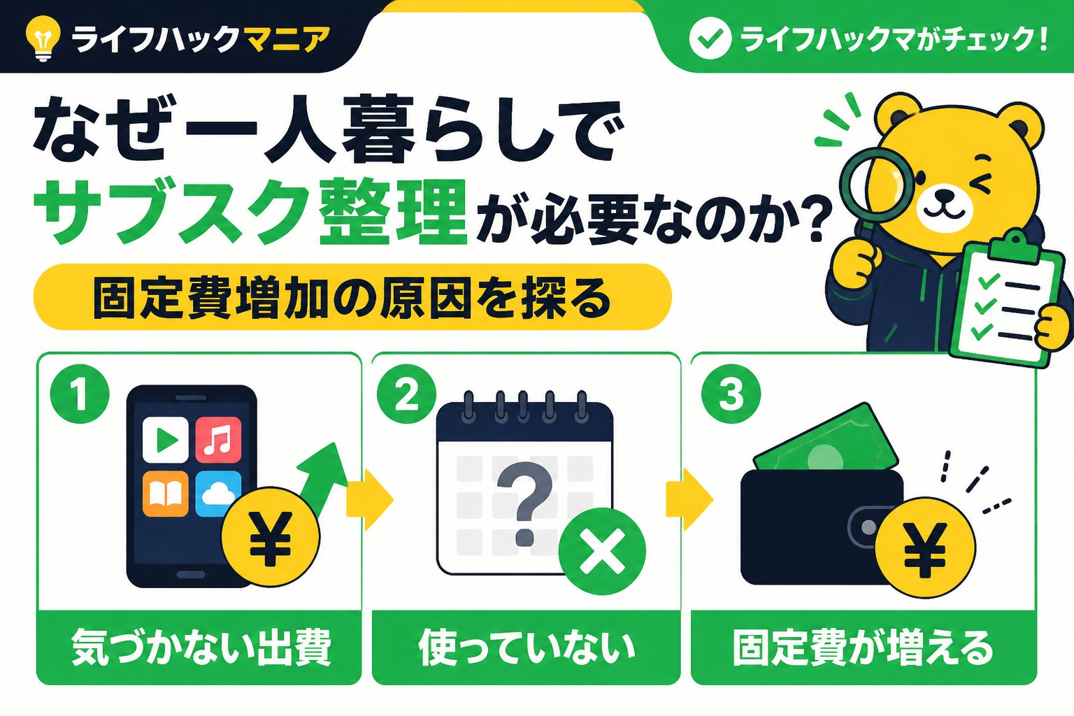 節約・お金 なぜ一人暮らしでサブスク整理が必要なのか?固定費増加の原因を探る