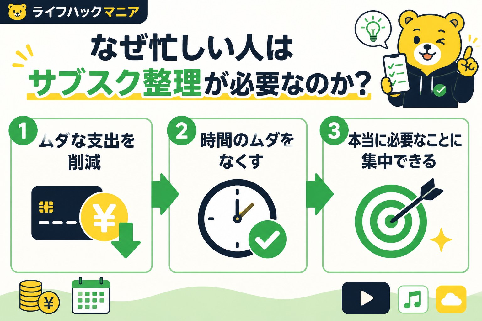 節約・お金 なぜ忙しい人はサブスク整理が必要なのか？