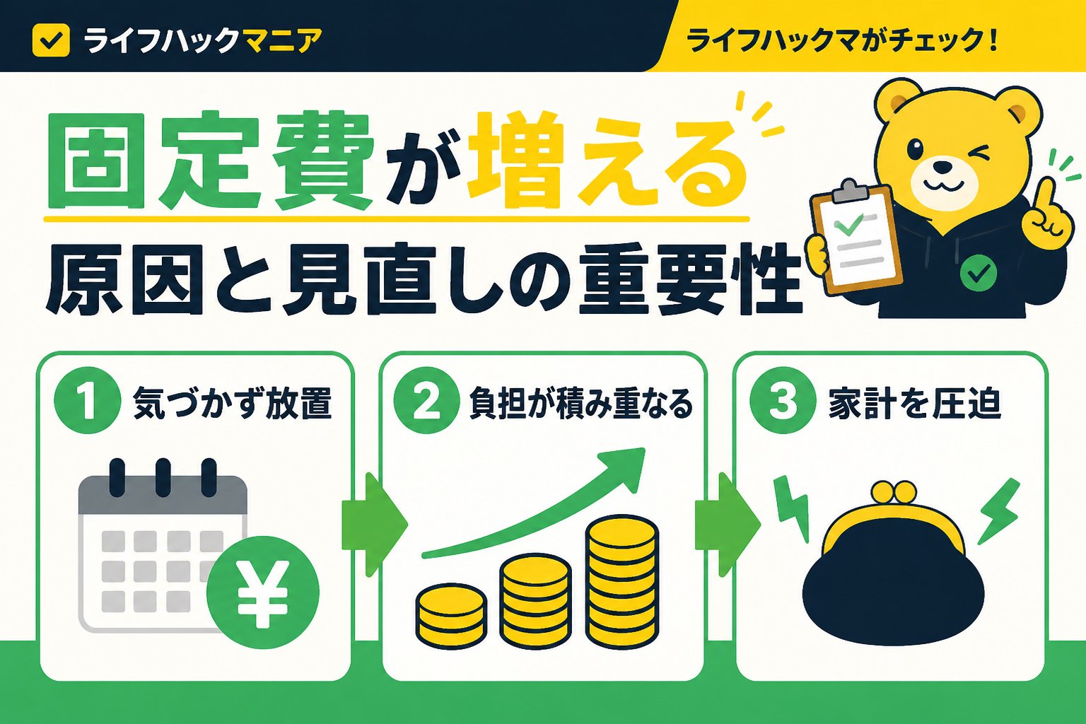 節約・お金 固定費が増える原因と見直しの重要性