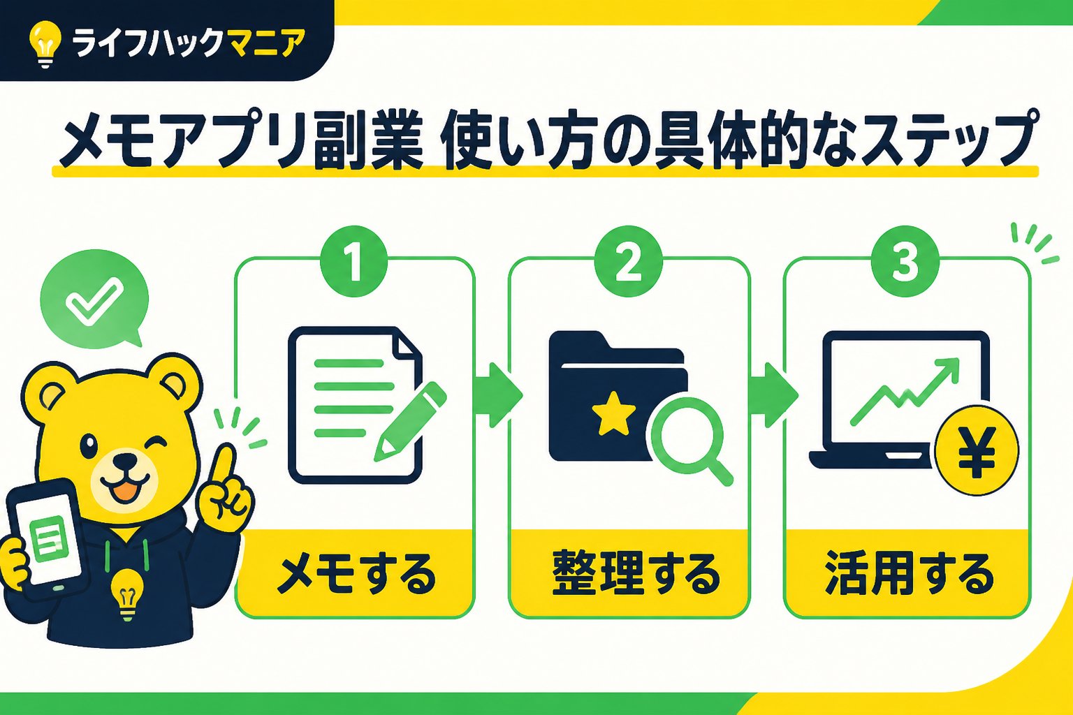 スマホ・PC術 メモアプリ副業使い方の具体的なステップ