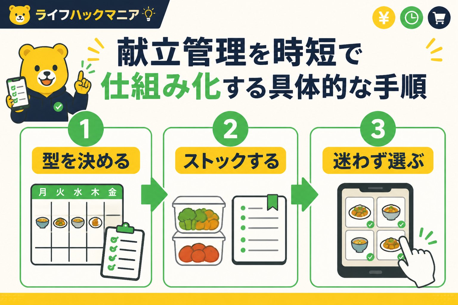 スマホ・PC術 献立管理を時短で仕組み化する具体的な手順