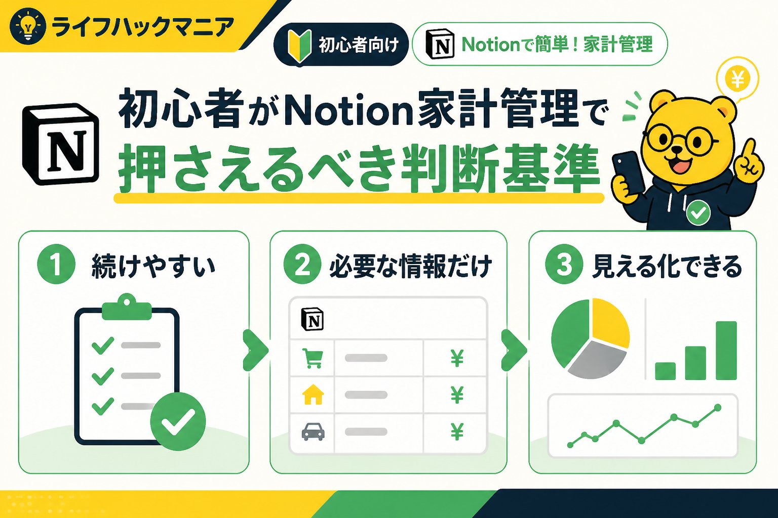 スマホ・PC術 初心者がNotion家計管理で押さえるべき判断基準