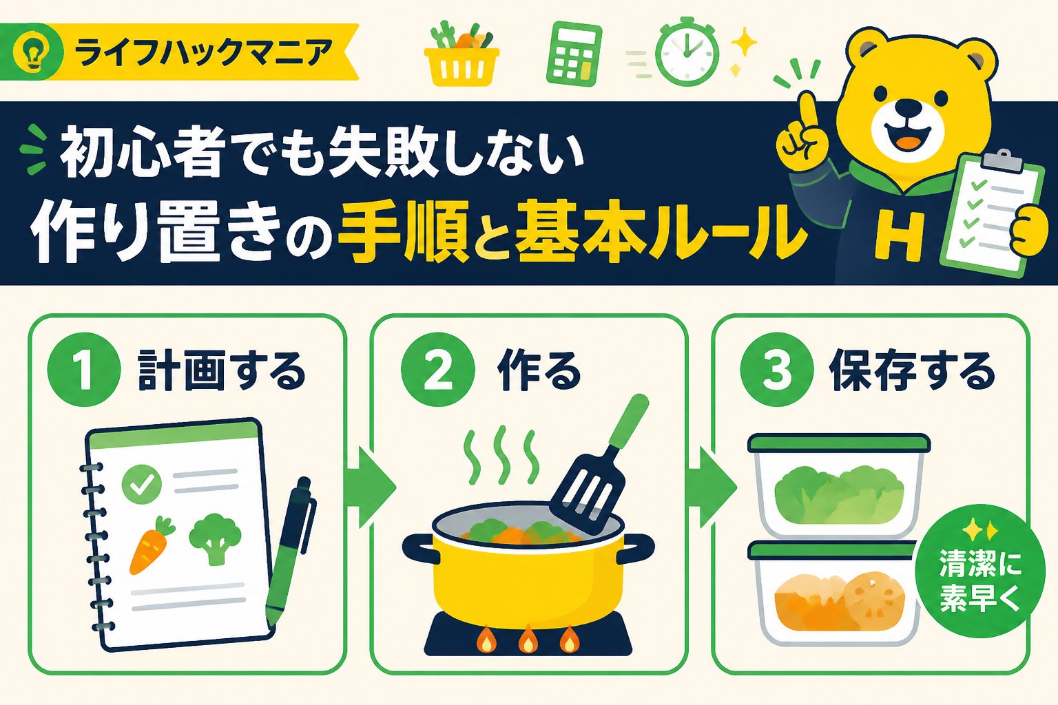 食費節約・自炊 初心者でも失敗しない作り置きの手順と基本ルール