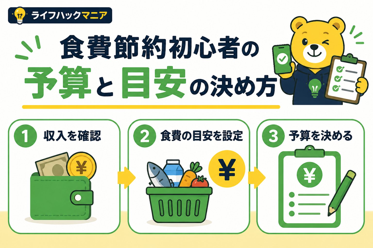 食費節約・自炊 食費節約初心者の予算と目安の決め方