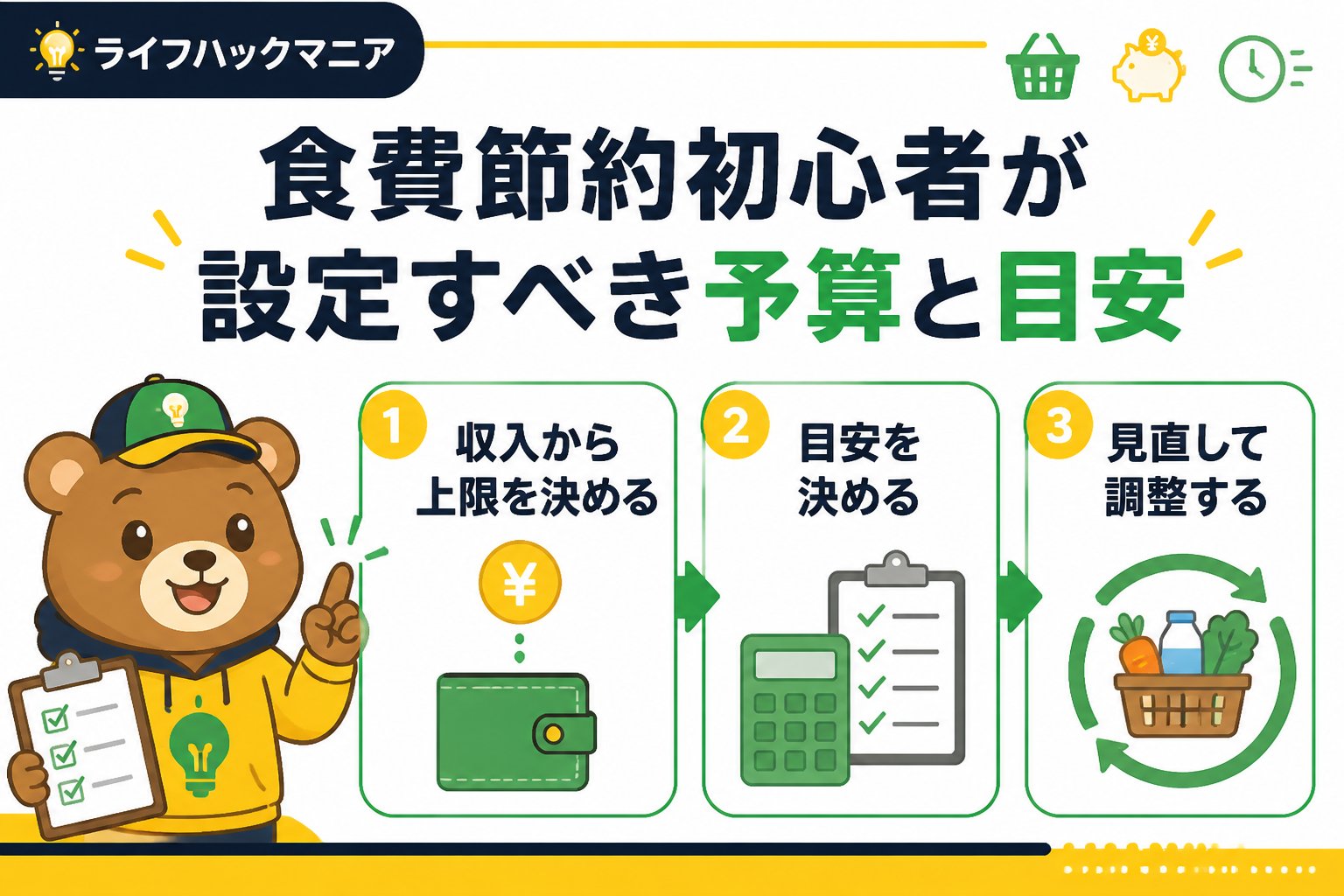 食費節約・自炊 食費節約初心者が設定すべき予算と目安