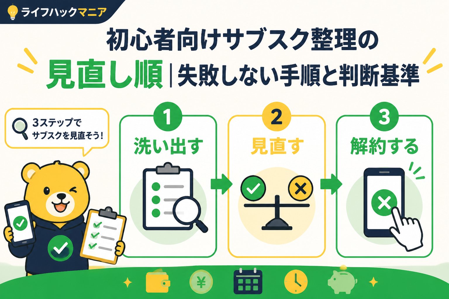 節約・お金 初心者でもわかるサブスク整理の見直し順と具体的な解約手順