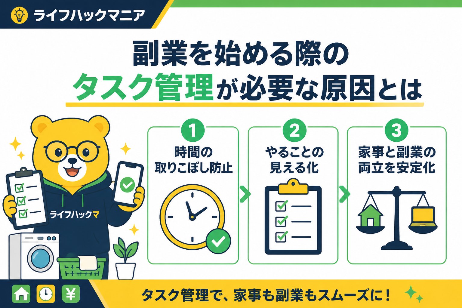 スマホ・PC術 副業を始める際のタスク管理が必要な原因とは