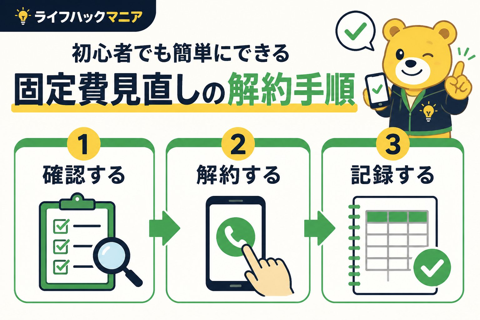 節約・お金 初心者でも簡単にできる固定費見直しの解約手順