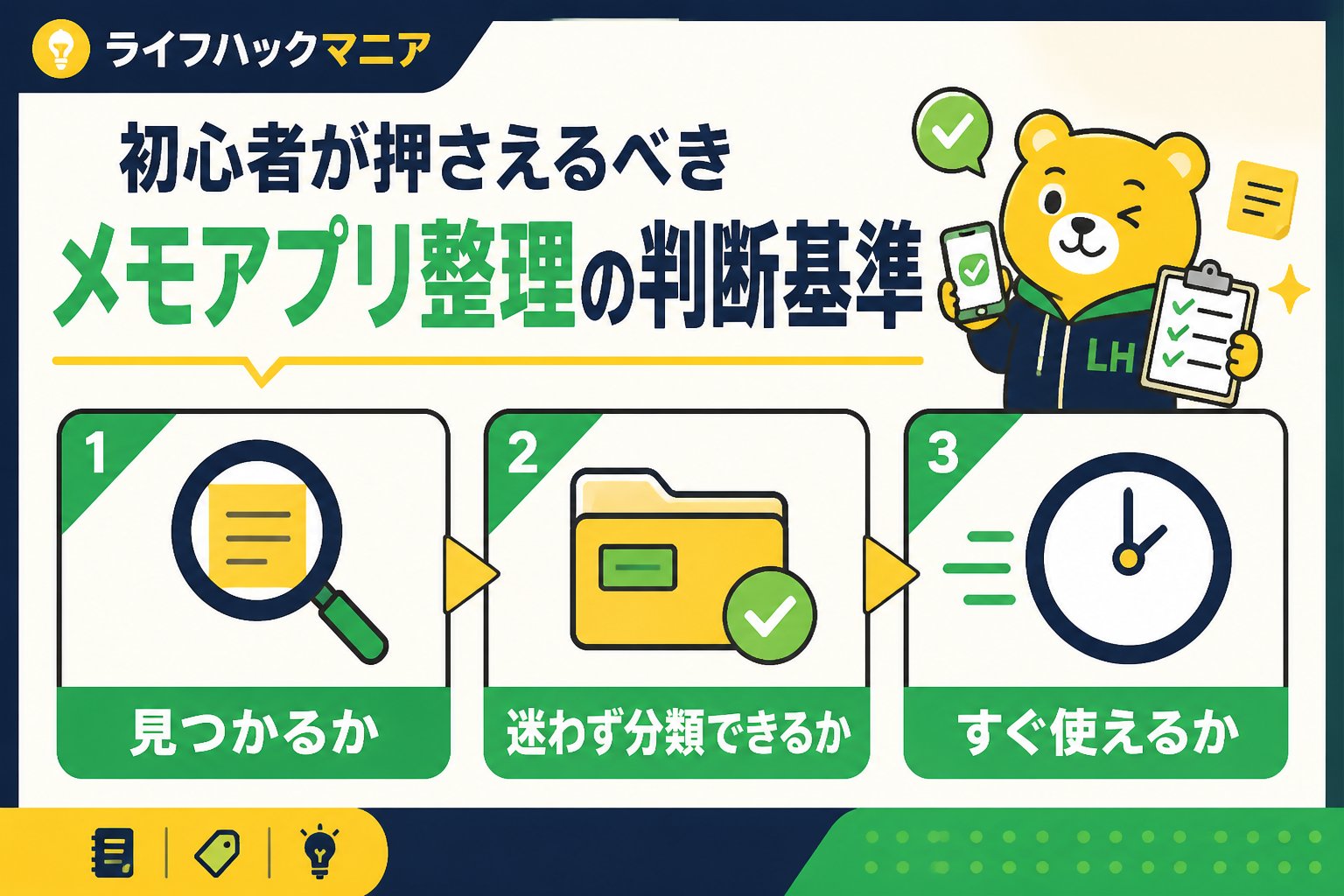 スマホ・PC術 初心者が押さえるべきメモアプリ整理の判断基準