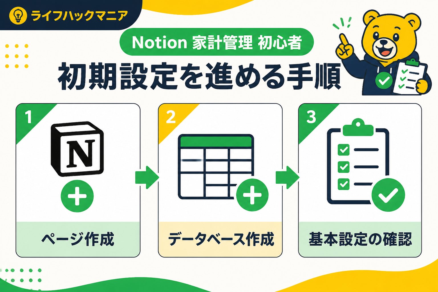 スマホ・PC術 Notion 家計管理 初心者 初期設定を進める手順