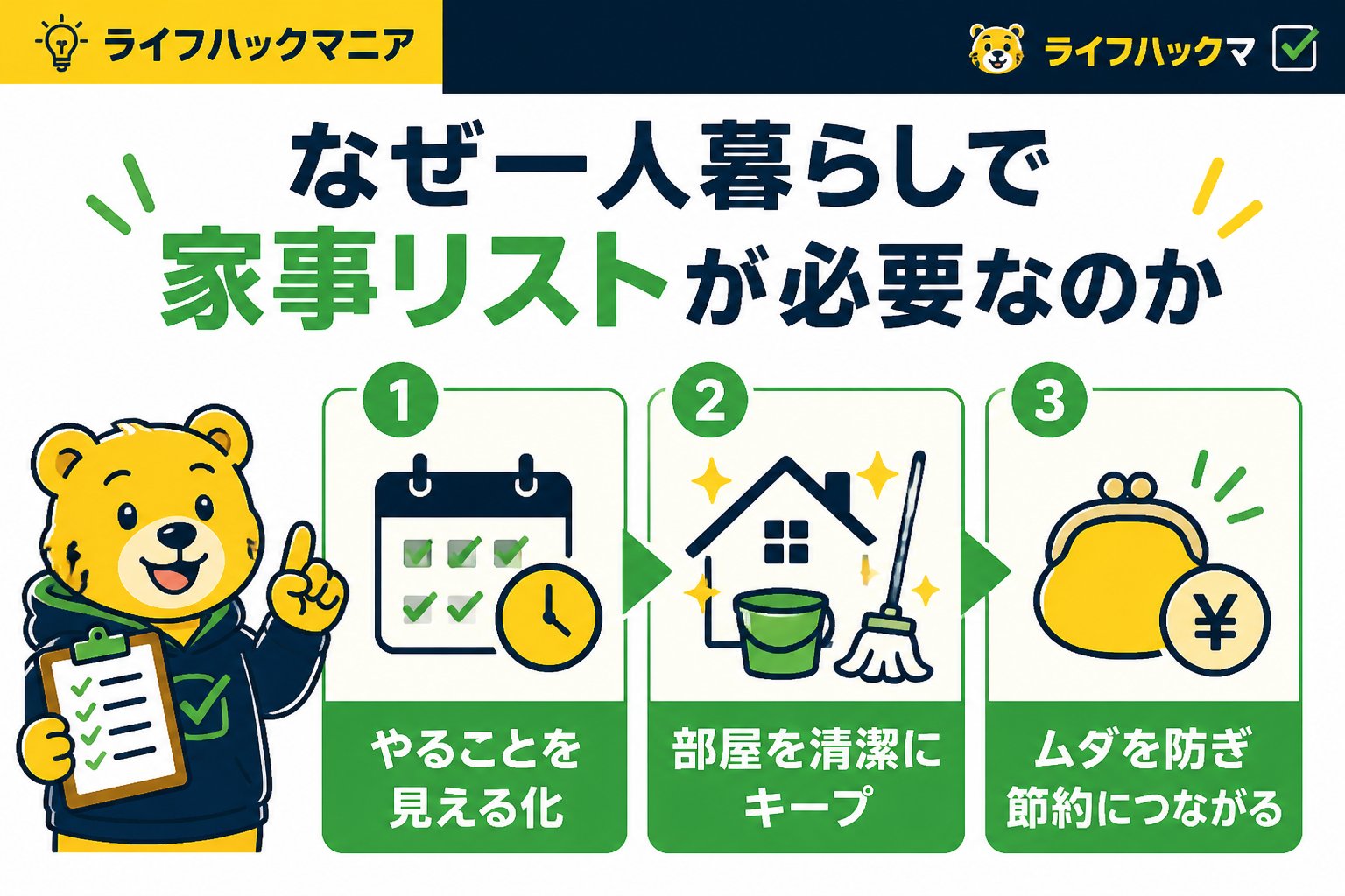 VPN・セキュリティ なぜ一人暮らしで家事リストが必要なのか