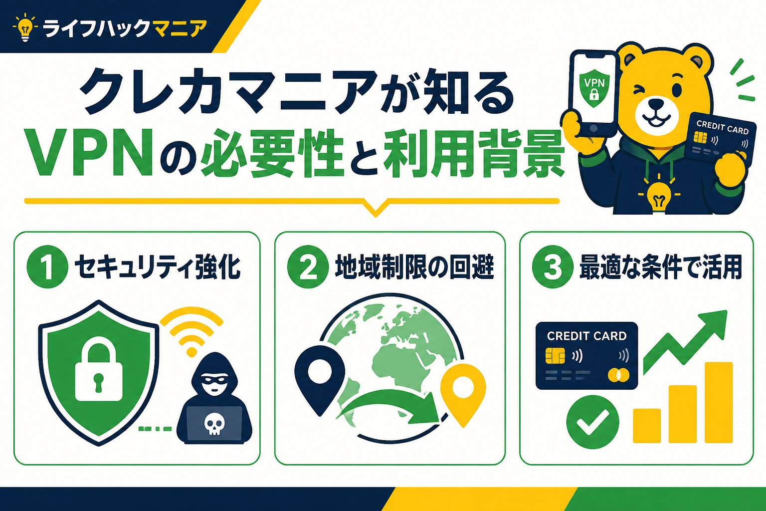 クレジットカード・節約 クレカマニアが知るVPNの必要性と利用背景