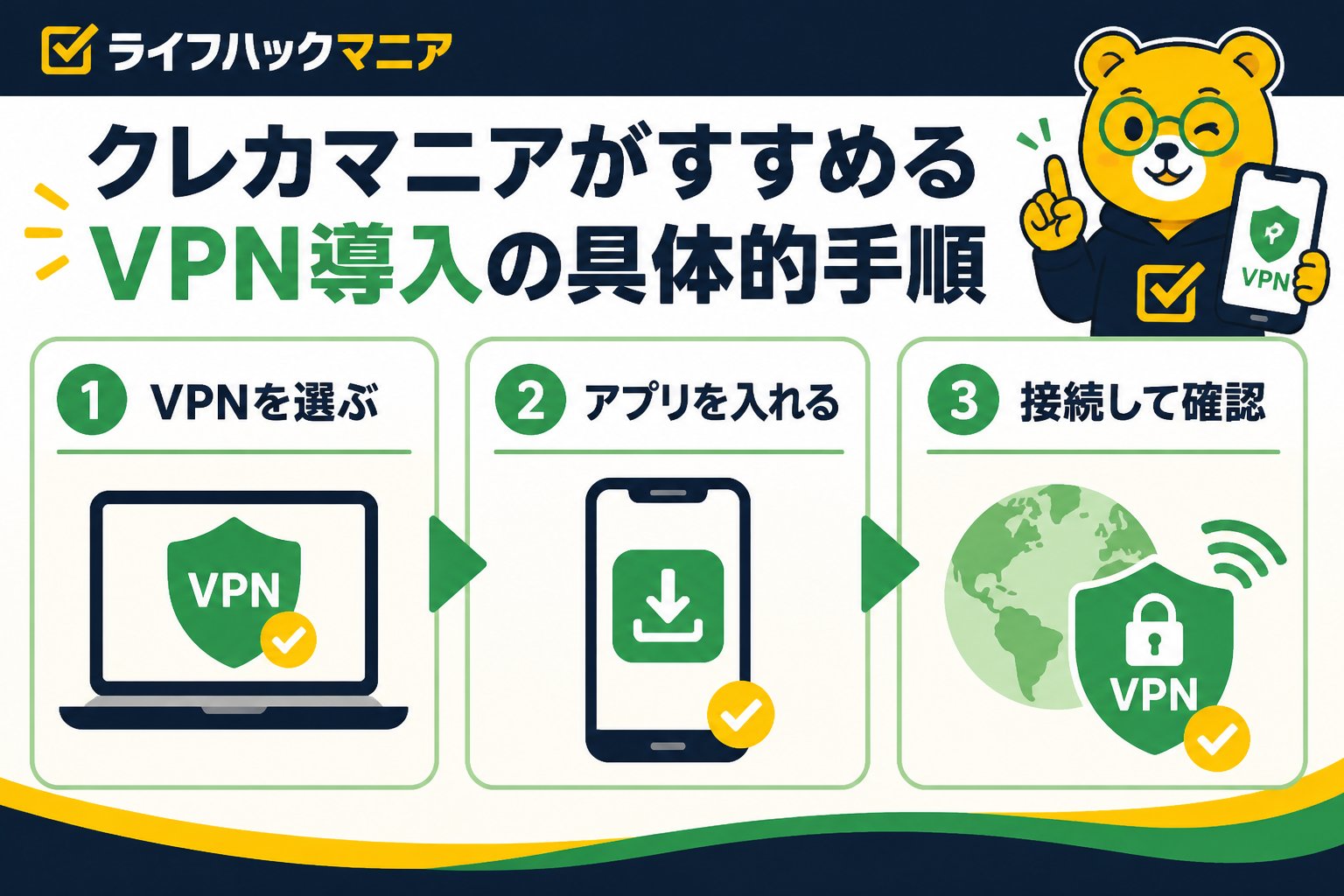 クレジットカード・節約 クレカマニアがすすめるVPN導入の具体的手順